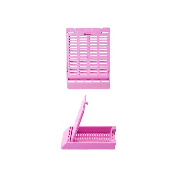 Hinged Tissue Cassette, lilac